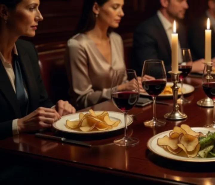 Večerně prostřený stůl v Gather Housse připravený na gastronomický a společenský zážitek